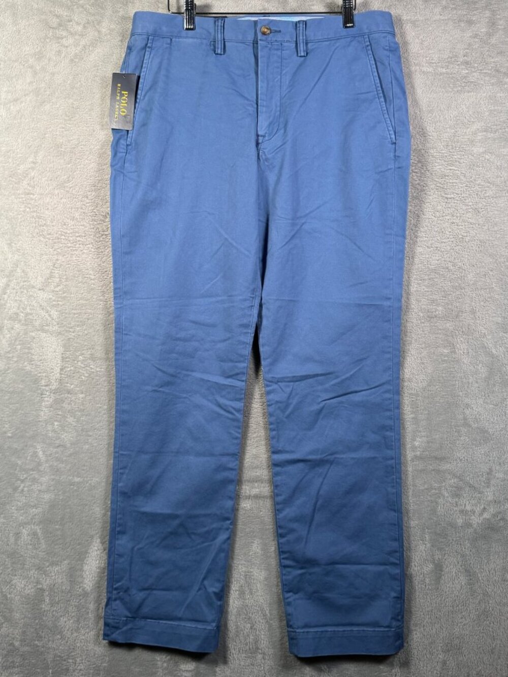Polo Ralph Lauren Pants Mens 33x32 Blue Stretch Straight Fit Chinos $125
